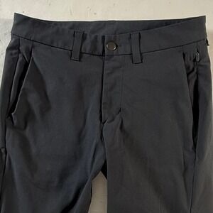 Lululemon Lab Pants Mens 28x29 Black Slim Fit Technical Commuter Trousers